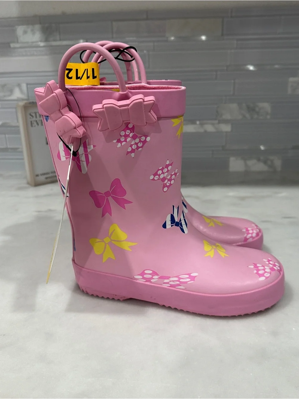 Title: Member’s Mark Pink Bow Toddler Rain Boots Size 11/12 NWT